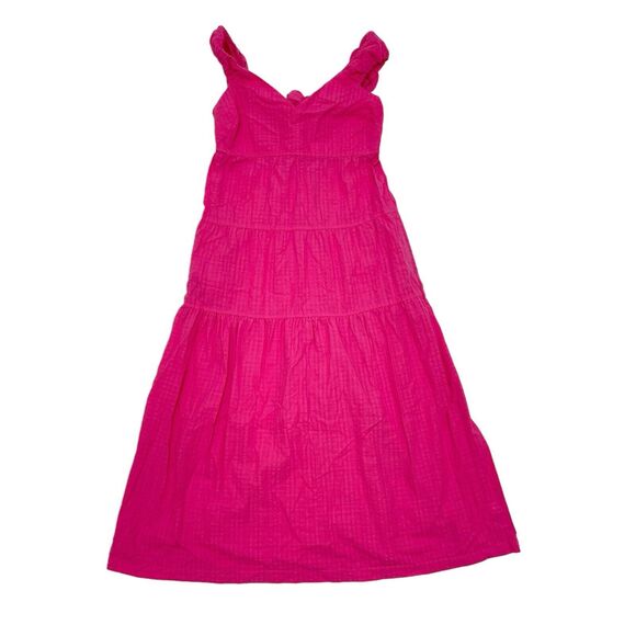 Old Navy Maxi Dress Small Hot Pink Off Shoulder Barbiecore Barbie Sweatheart - Picture 1 of 6
